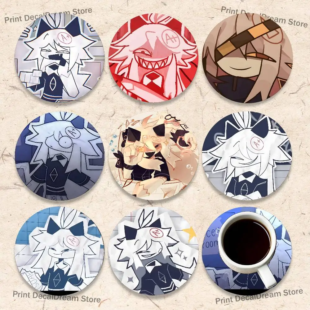 FPE F-Fundamental Paper E-Education O-Oliver Wood Coaster Set - Heat Resistant For Tea & Coffee, Home Cafe Decor Holiday Gift 2