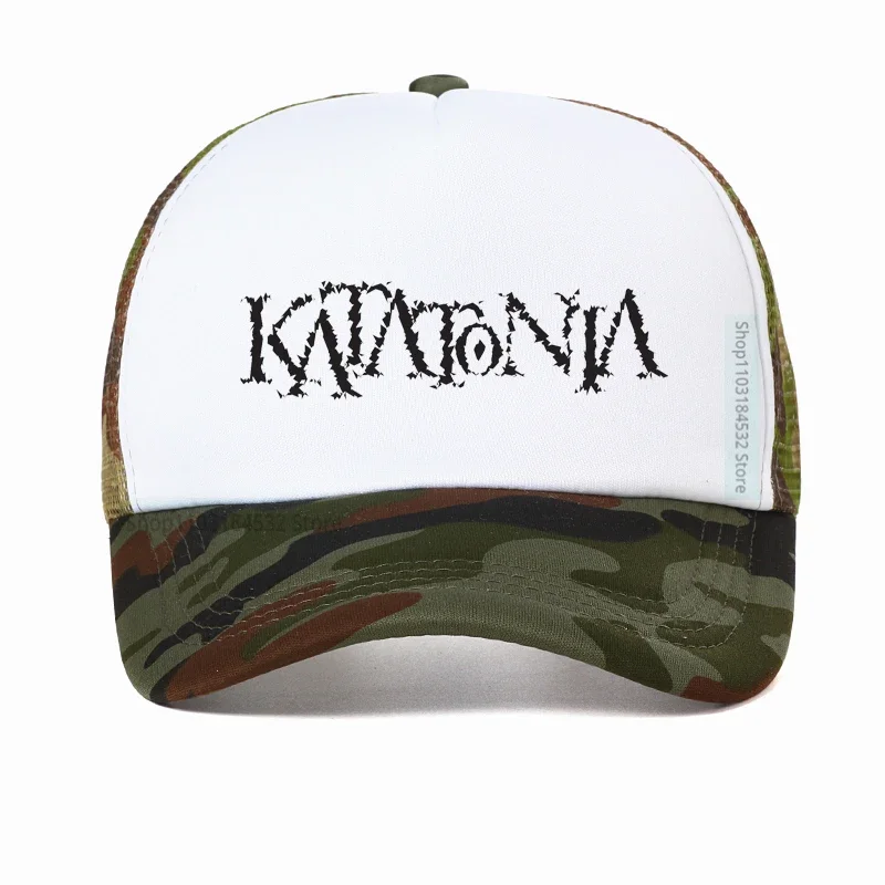 Katatonia Dead End Kings Men czapka z daszkiem moda szwedzka zespół metalowy Katatonia czapka Katatonia fajna letnia siateczka czapki Trucker Gorras