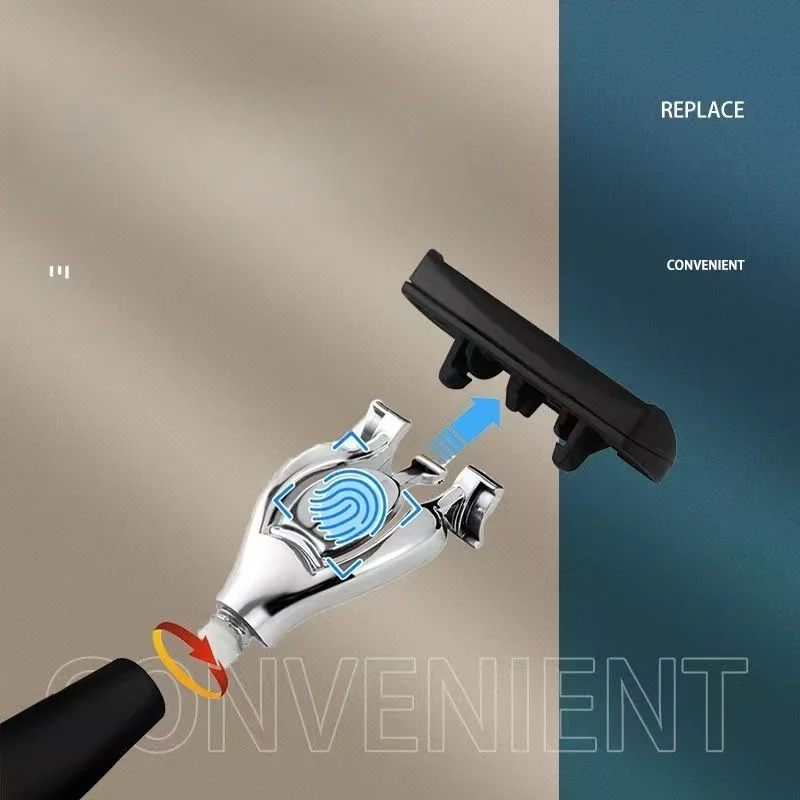 شفرة ماكينة حلاقة مكونة من 6 طبقات ماكينة حلاقة يدوية مع شفرات قابلة للاستبدال ولا تسبب ضررًا للبشرة ماكينة حلاقة مقاومة لغسل المياه