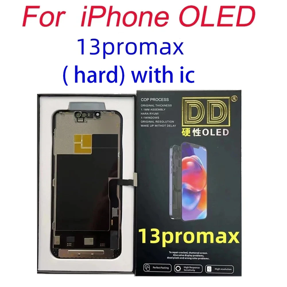 NO IC OLED Display For iPhone 13 14 15 13Pro 14Pro 15Pro 15Pro Max 13promax 14plus  LCD Solve Non-Genuine Screen Pop Up Problem