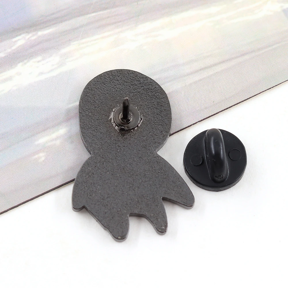 Funny Korean Star Group Character Agust-D Enamel Pin Jin'S Drawing Of Yoongi Abstract Simple Cartoon Brooch Fans Gift Badge Acce