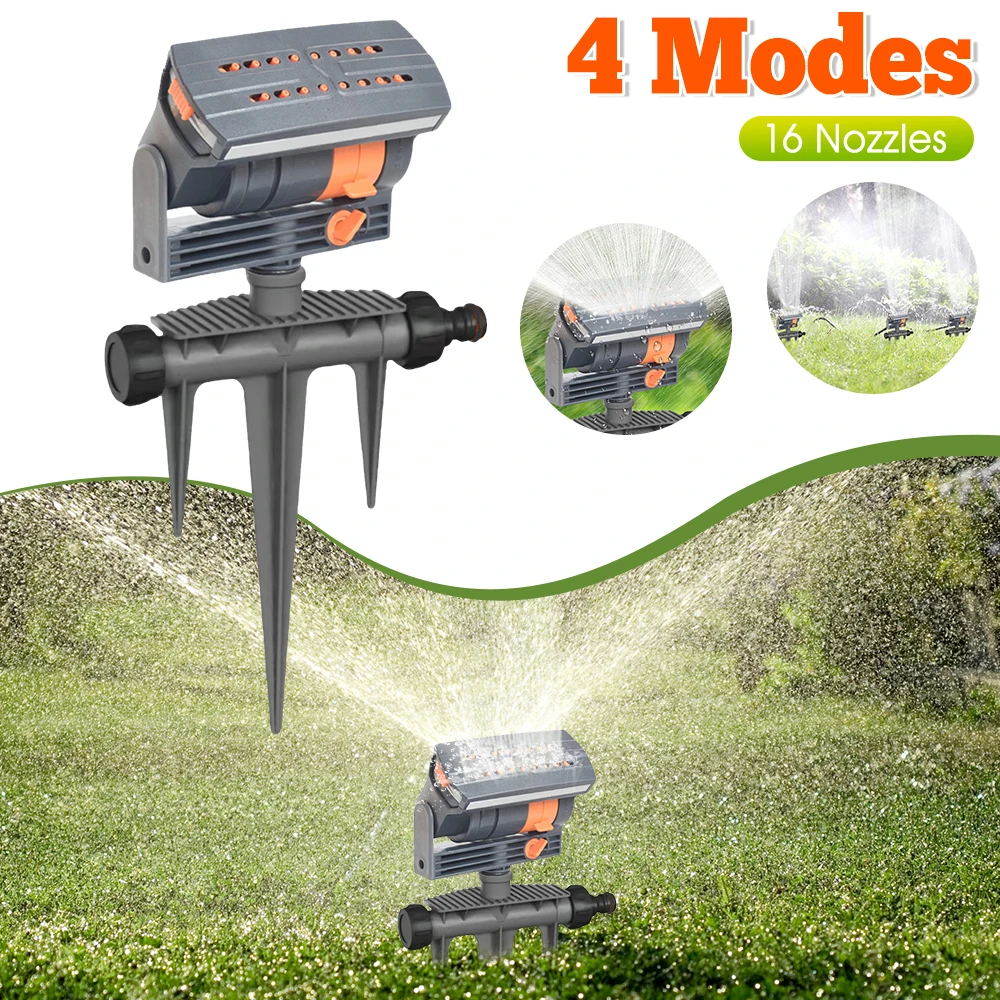 

Oscillating Sprinkler Lawn Swing Sprinkler Adjustable Flow Watering Irrigation System Watering Device for Plants Grasses Flowers