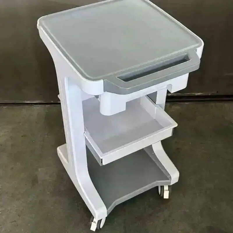 

High-end Silent Salon Trolley Cart for Dental Clinic Organizer Cart with Wheels Minimalist Beauty Salon Tool Trolley with Drawer