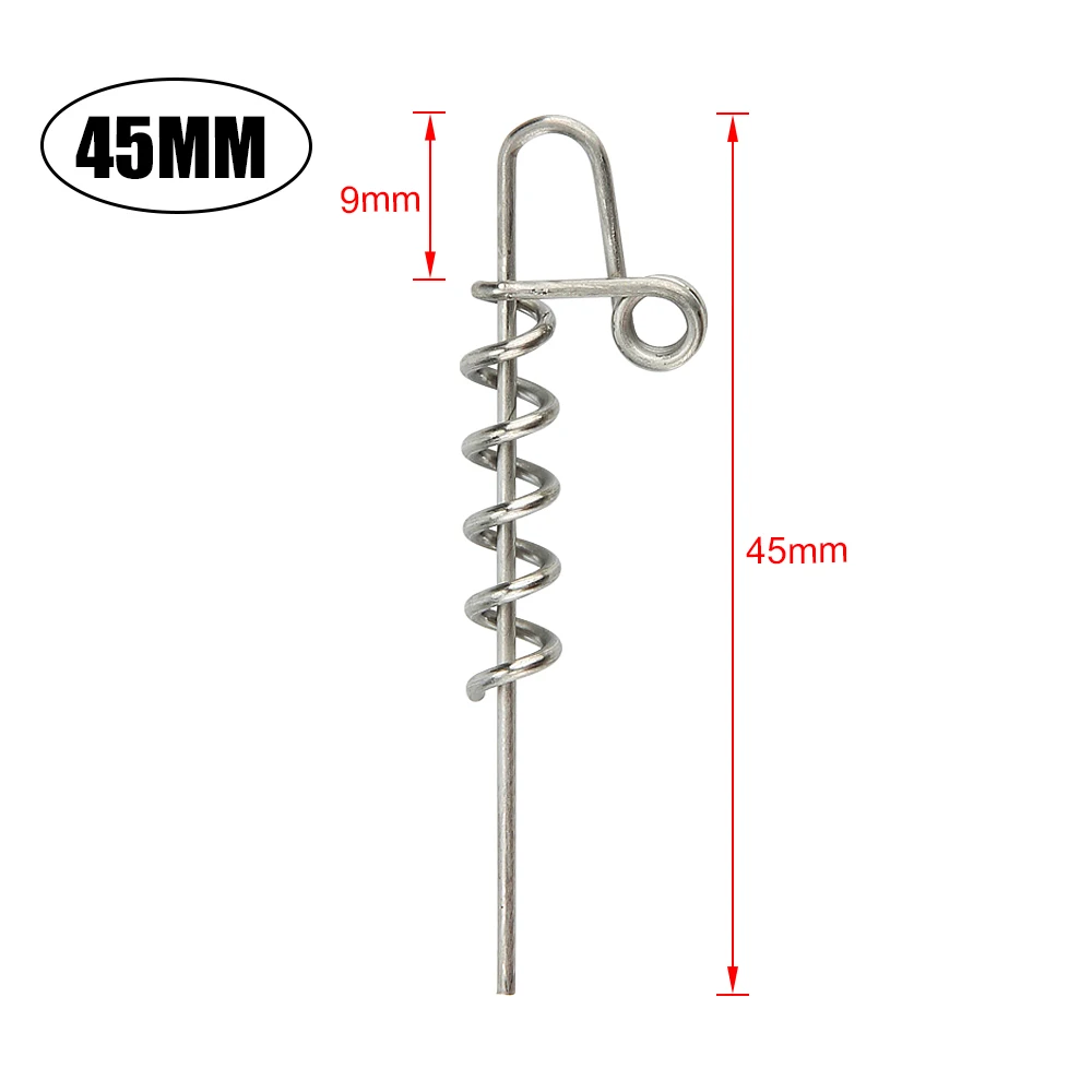 Palisander Weiche Köder Zentrierung Pin Angeln Locken Frühling Feste Sperre Multi-Tiefe Flache Schraube Nadel Shad Werkzeuge Edelstahl