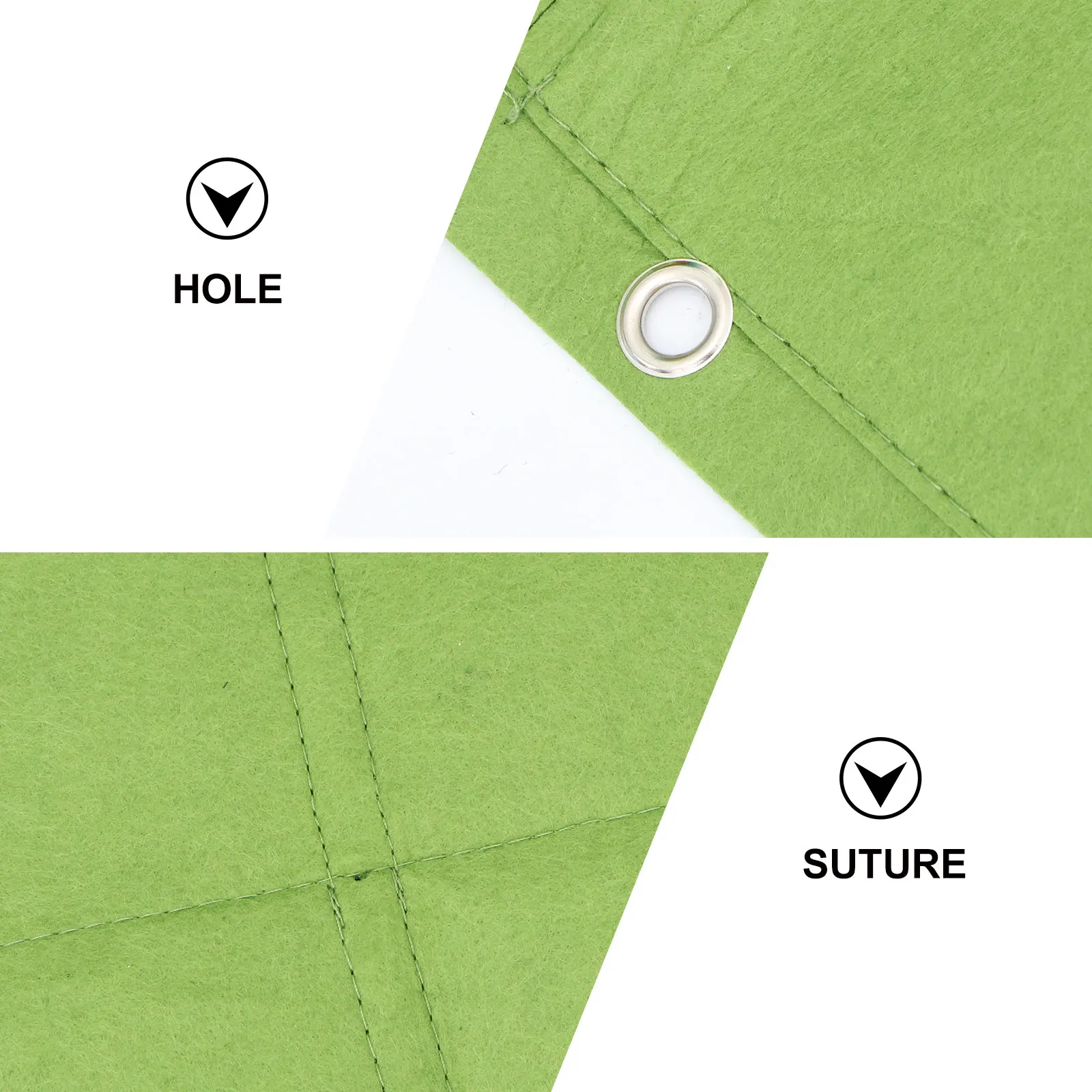 

Plant Growing Bag Vertical Garden Felt Planter Pockets Eco Friendly Durable Heat Insulating Wall Mount Balcony Vegetable