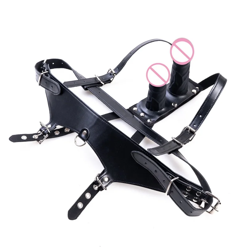 BDSM حمالة صدر مجوفة الخيال الملابس الداخلية أطقم مع القابلة للإزالة سيليكون دسار المكونات الشرج سراويل للنساء دور اللعب الجنس لعب الكبار #5