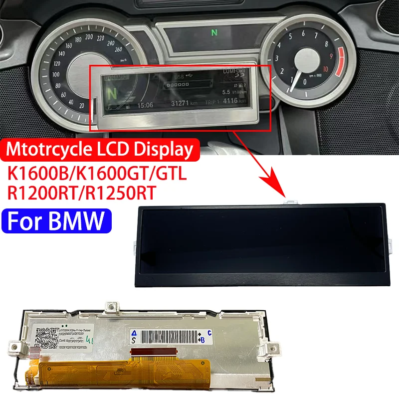 

5.7" inch TFT LCD colour Display Glass Panel Dashboard For BMW R1200 RT /K1600 GT /K1600 GTL /K1600 B /R1250 RT VDO Instrument