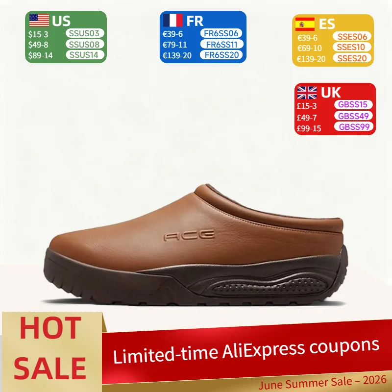 

Nike ACG Rufus Retro Classic Versatile Premium Non-Slip Soft and Comfortable Slip-On Round-Toe Sandals Brown Men's HV4087-200