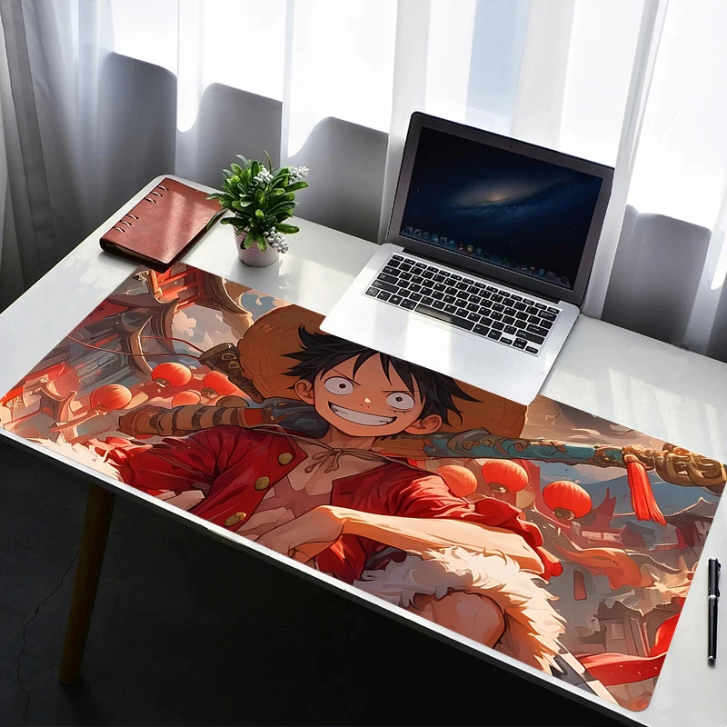 

Mouse Pad One Piece Luffy PC Non Slip Rubber HD Mousepad Laptop Gamer Cabinet Keyboard Pad Office Computer Gaming Desk Mouse Mat