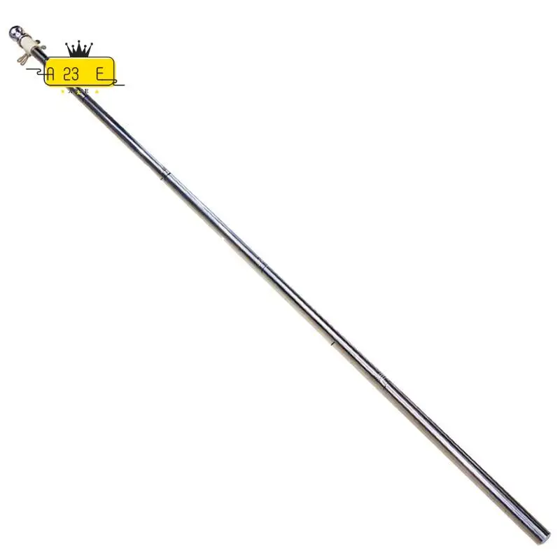 A23E-Outdoor Flagpole Anti-Winding Free Rotating Flagpole Metal Flagpole Detachable Garden Flagpole