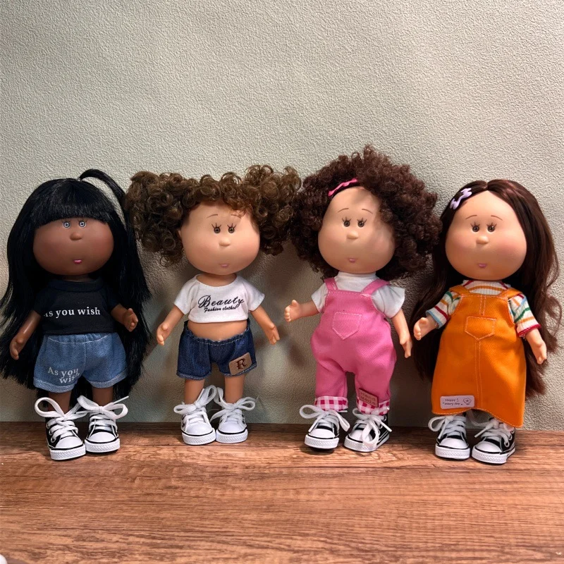 

Spanish "Potato Doll" Mia Complete Set 24cm / 9.4 Inch Trendy Doll – BJD Doll with Full Outfit, Designer Toy Collectible Gift