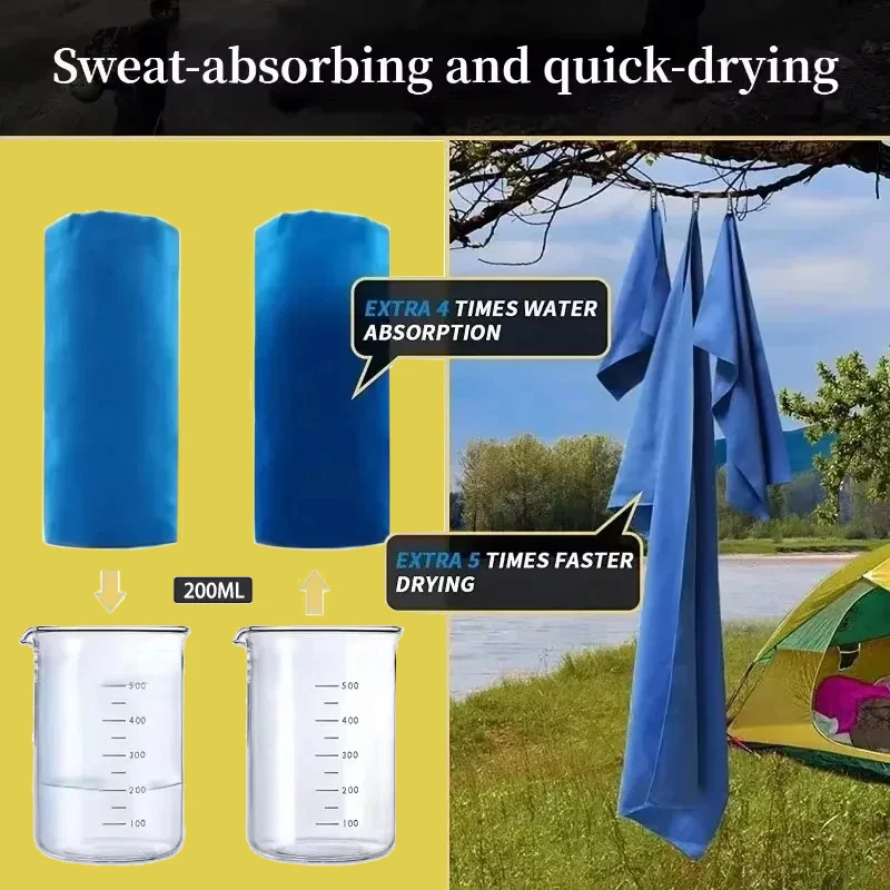 Quick-Drying Sports Towel 40x80CM Blue Grey Green Orange Swimming Gym Fitness Camping Running Beach Washcloth Towels image 6
