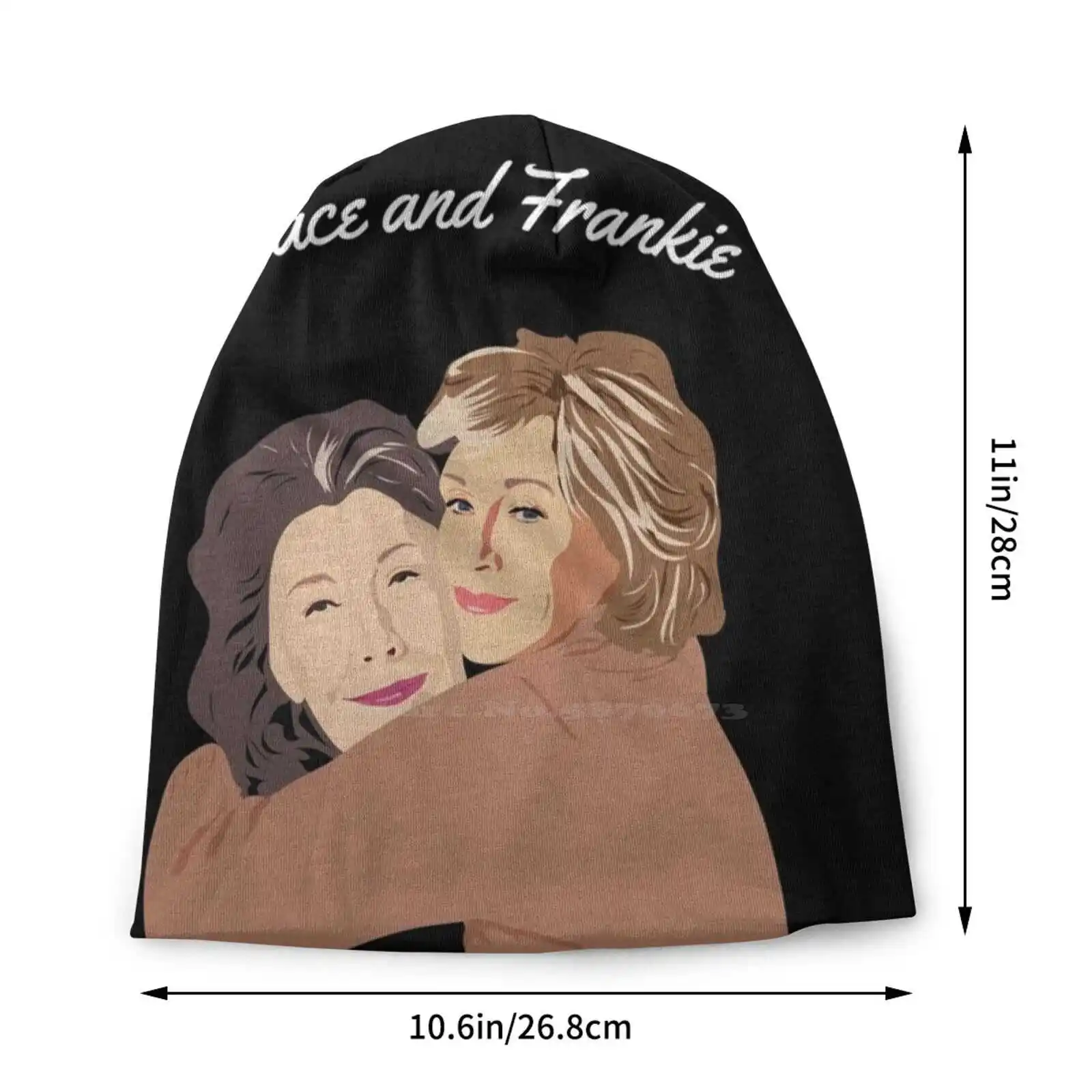 Grace And Frankie Hugging Knitted Hat Warm Beanie Outdoor Caps Lily Tomli Jane Fonda Grace And Frankie Humour Grace And Frankie