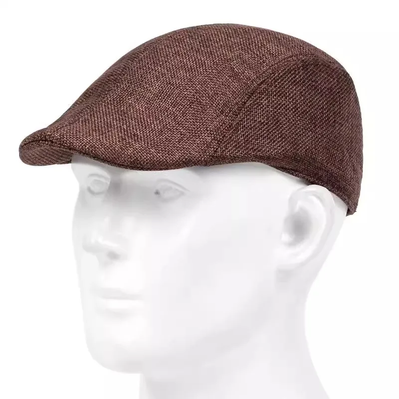 Mens Solid Casette Caps Spring and Summer Outdoor Casual Golf Hats Street Trend Hat image 4