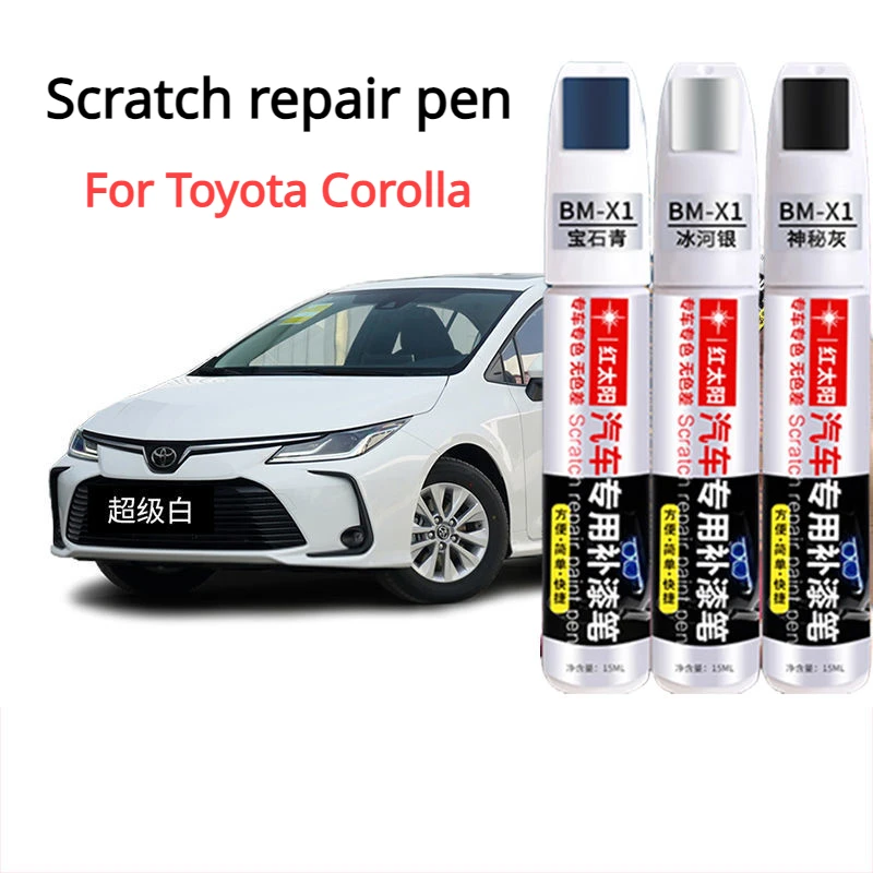 For Toyota Corolla Touchup Paint Pen Pearl White Car Paint Scratches Corolla Tool Platinum Bronze Toyota Paint Pen