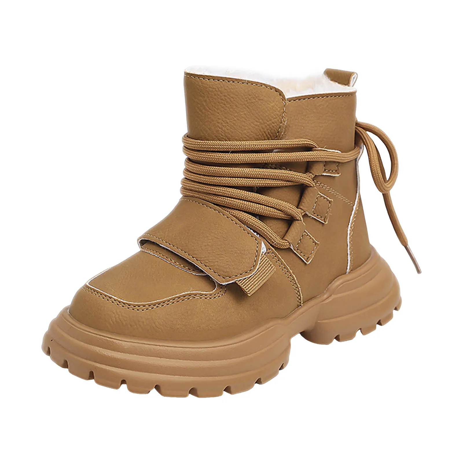 

Kid Rain Boots Kids Barefoot Fleece Lined Thickened Boots For Winter Drop Wide Toe Box Hiking Boots For Dress Boots for Girls