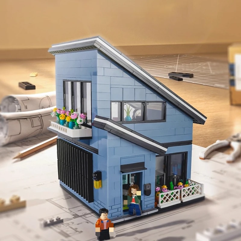 

Строительные блоки SEMBO Hut, детские развивающие собранные виллы, креативные модные игровые модели, украшения, игрушки, подарки на день рождения