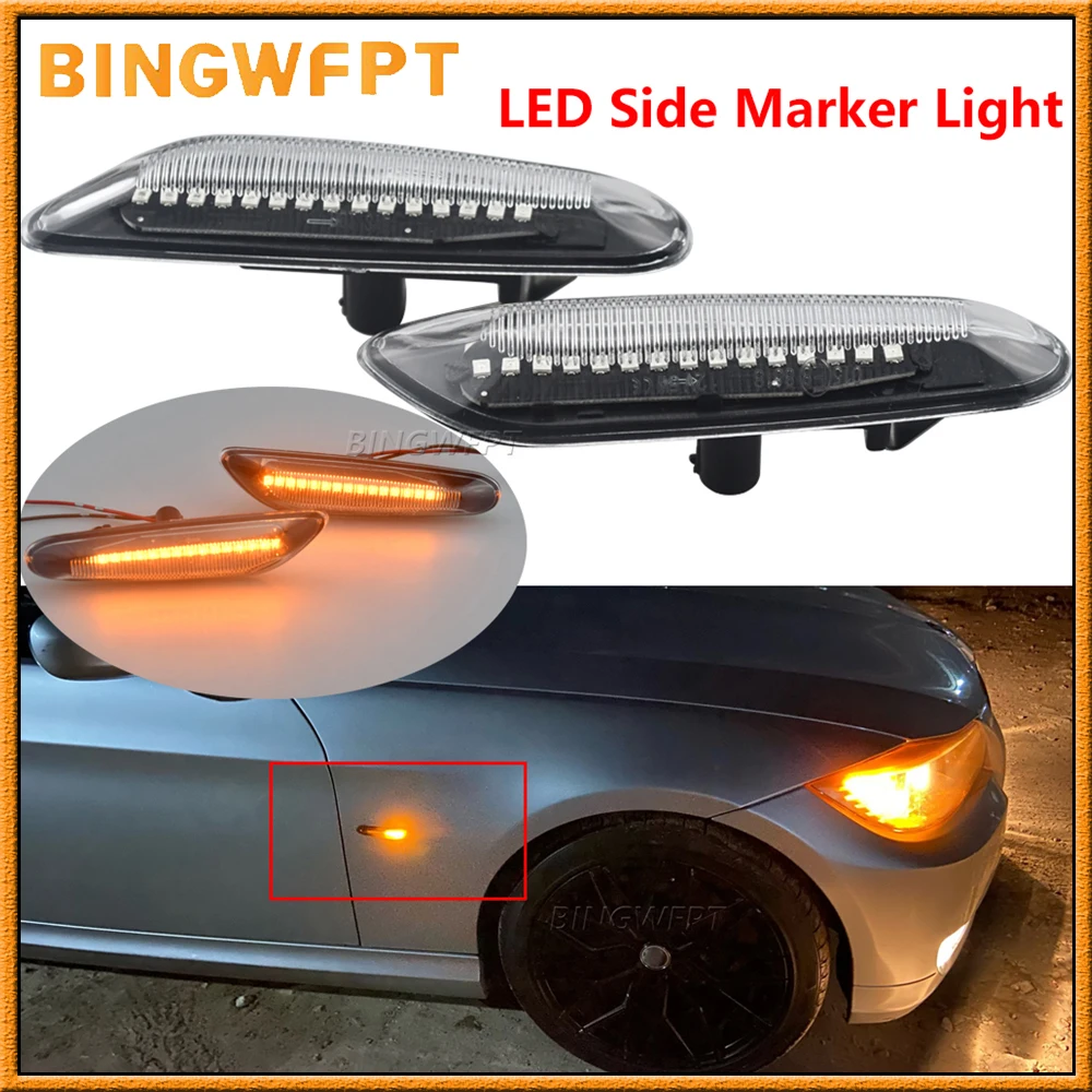 

Высококачественный динамический светодиодный фонарь на крыло, боковой габаритный фонарь для BMW E46 3-й серии седан/Estate 2001-2005 гг.