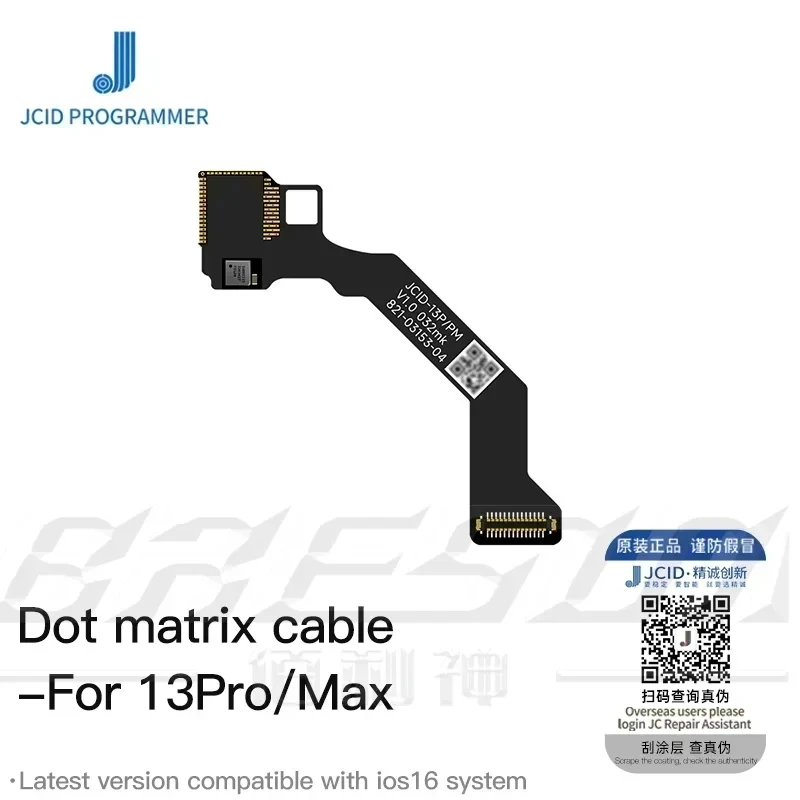 JC Dot Matrix Cable For iPhone X/XR/XS 11/12/13/14 Pro Max Mini Dot Projector Read Write Dot Matrix Face ID Repair Flex Cable IC