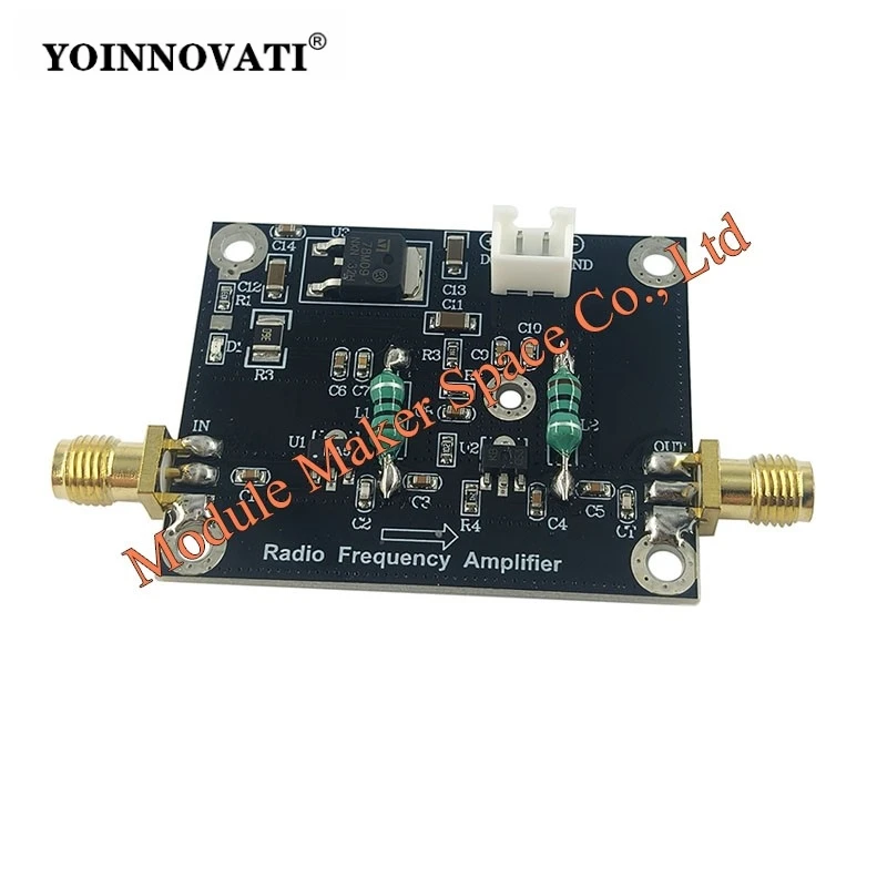 2W Broadband RF Power Amplifier, Full Band 1MHz-1000MHz Coverage, for HF/VHF/UHF FM Transceiver/Transmitter