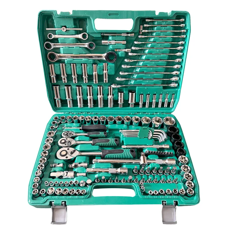 OEM Customized 151pcs Auto Car Repair Set Industrial Grade CR-V Material Wrench Socket Tools Hard Case Minimum Order 1 Set