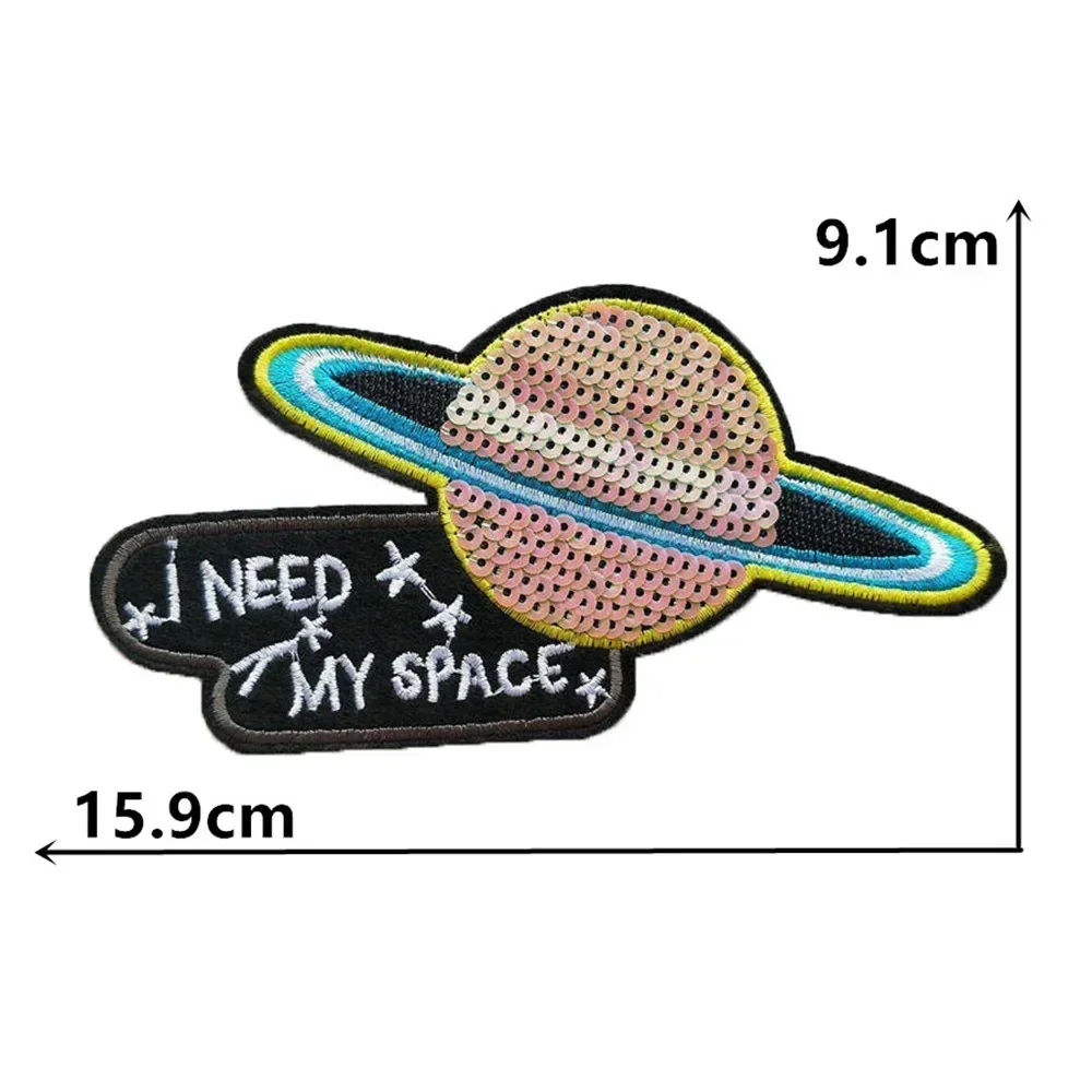 Star pattern embroidered sequin cloth patch hot melt adhesive clothing patches for clothing  patch iron on patches for clothes