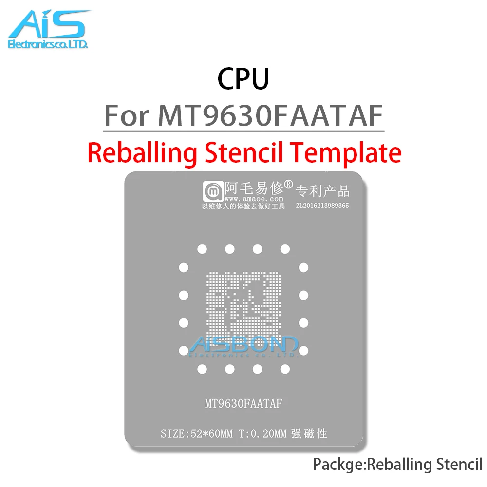 محطة قالب استنسل BGA Rebيعادل لمحطة لوحة تحديد المواقع MT9630FAATAF MT9630 MT9602KAATFB MT9602 MT9612IAATDC MT9612
