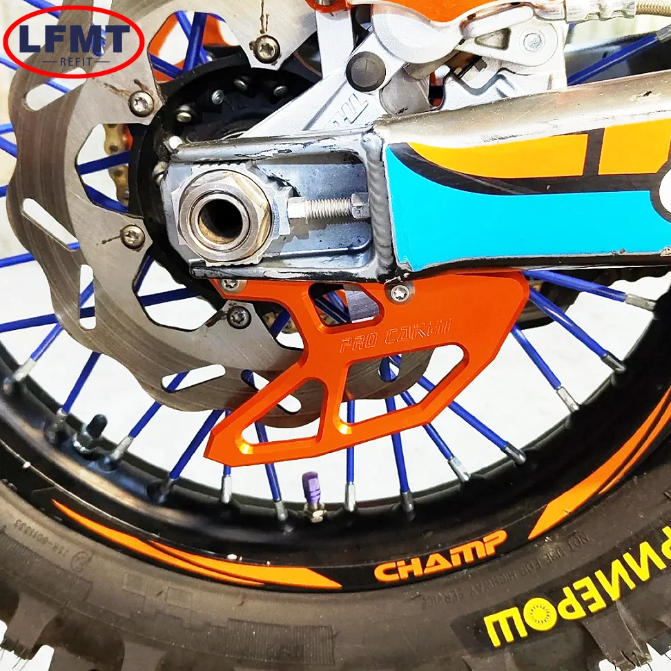 For Honda CR125R CR250R CRF250X CRF450X CRF250R CRF450R 250RX 450RX CRF450L CNC Rear Brake Disc Protection Cover For KAYO T4 T6 - view 3