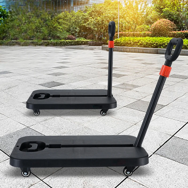 for Carts Trolleys Hand Pulled Flatbed Portable Trailer Small Folding Small Trailer Moving and Pulling Material Handling Tools