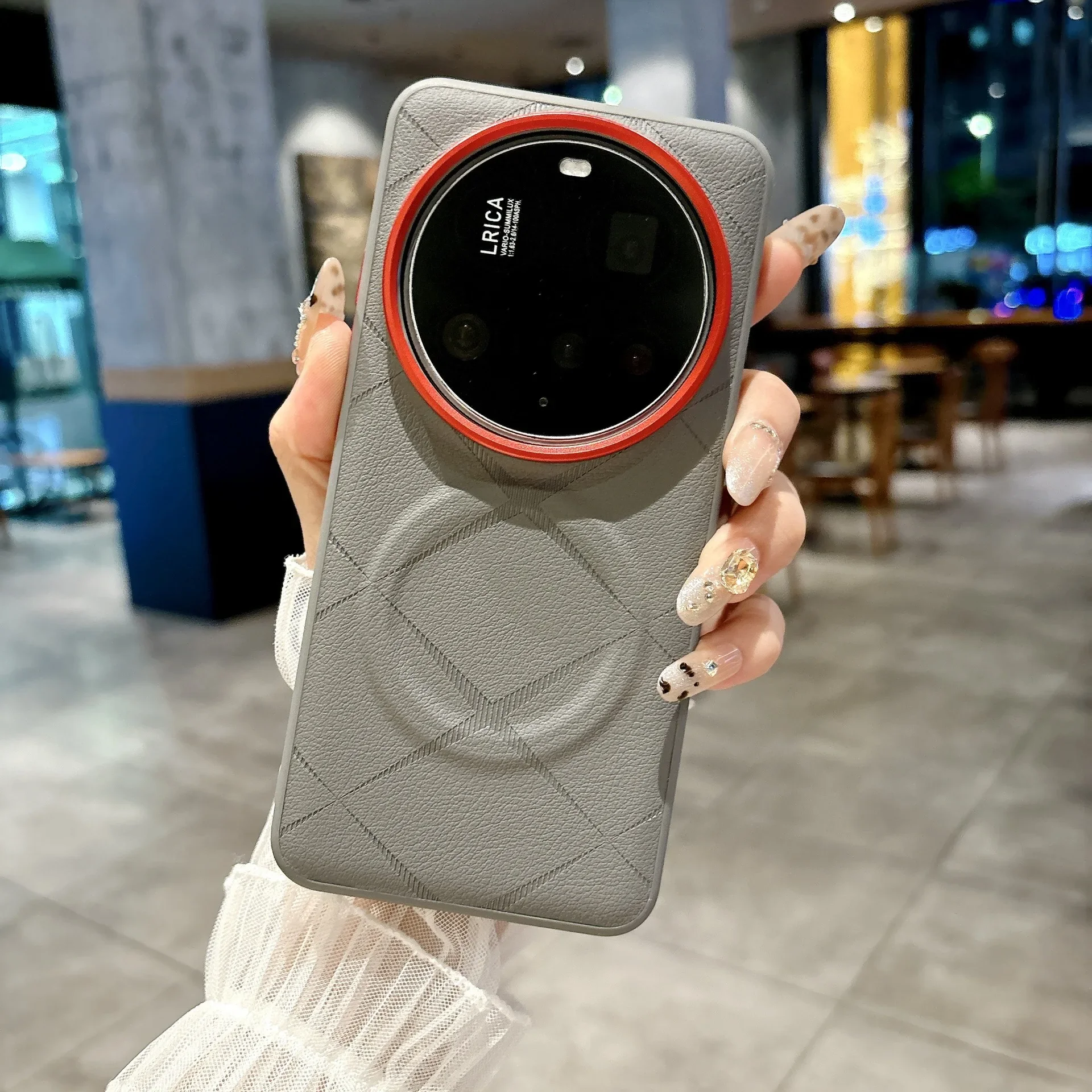 

Чехол для Xiaomi 15 Ultra Mi 14 13 Ultra с магнитной беспроводной зарядкой X, кожаная фурнитура с принтом, противоударный чехол-бампер