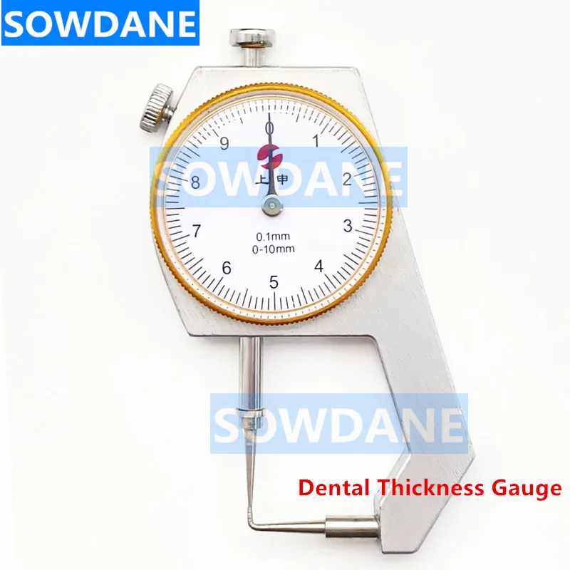 

Dental Thickness Gauge Precision 0-10*0.1mm Mechanic Lab Caliper With Watch For Dental Laboratory Measuring Ruler Dental tools