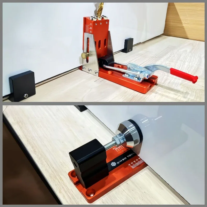 

New Pull-Back Woodworking Oblique Hole Positioner Hole Drill Pocket Clamp