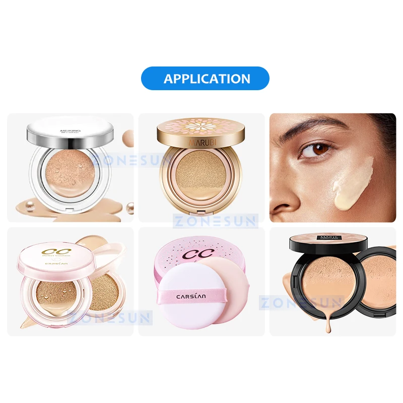 ZONESUN Semi Automatic BB Cream Filling Machine Beauty Balm Filler Lotion Cosmetics Product Filler Equipment ZS-GTBB2