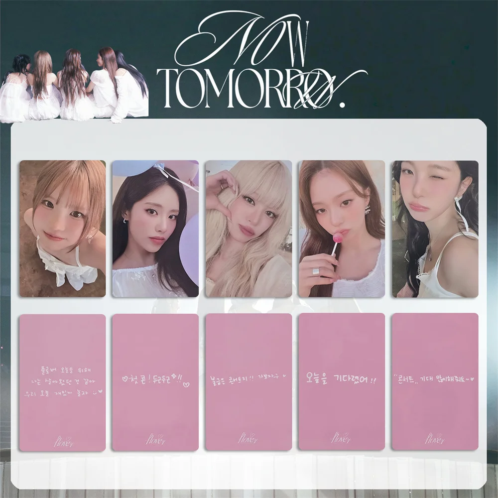 Fromis_9 Concert NOW TOMORROW Card Attendance Membership Card Double Sides Bright Film LOMO Card Roh Jisun Fans Collection Gift