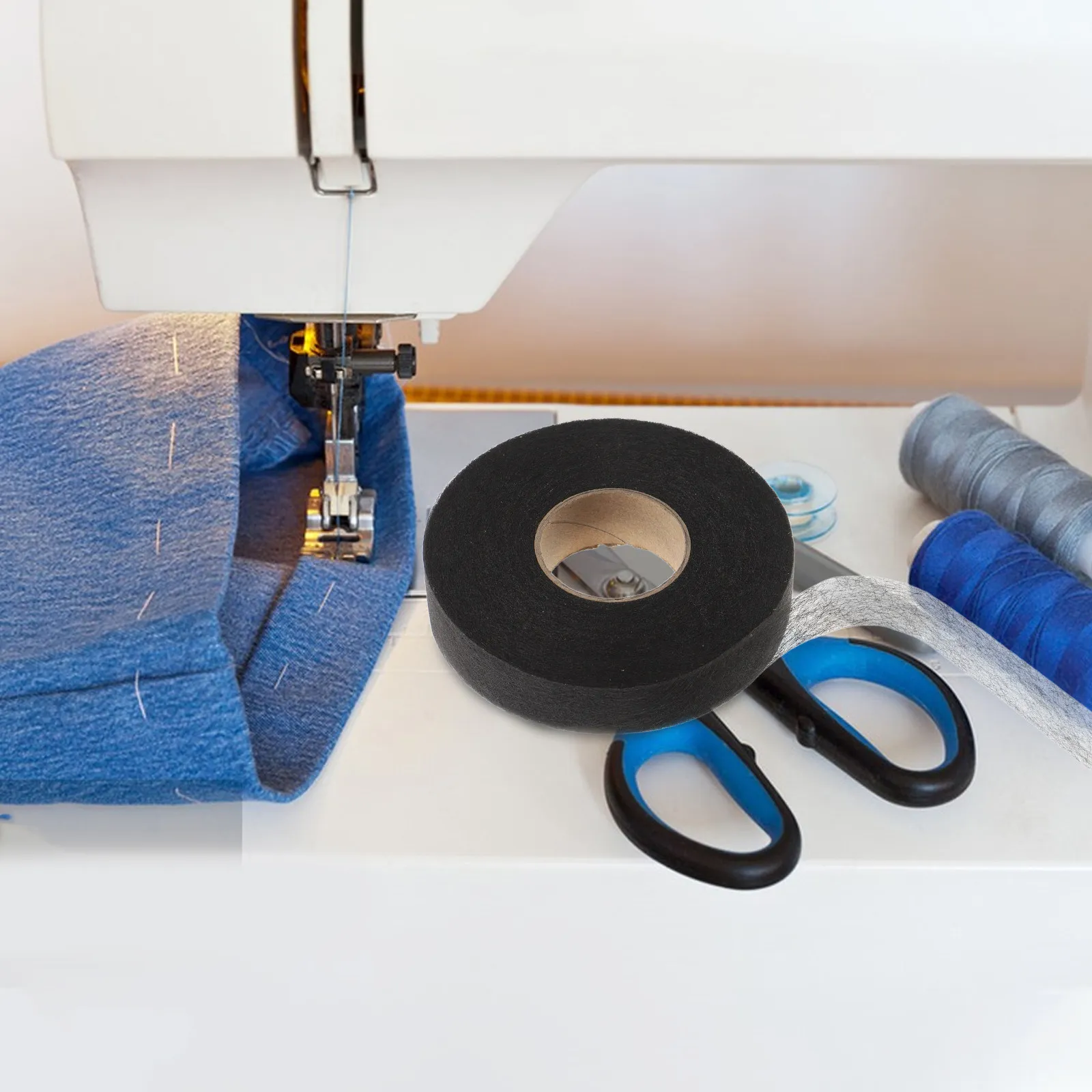 

1 Roll Iron-on Fusing Tape for Pants Curtains Clothing DIY Projects Fabric Hemming Tape Strong Washable Bond No-Sew Craft Supply