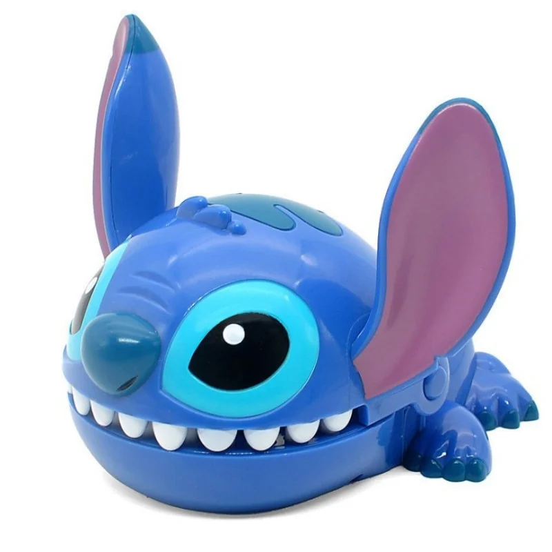 New Disney Stitch Bite Finger Figures Anime Tricky Toy Dentist Teeth Funny Game Model Toys Birthday Prank Props Gifts Kids Baby