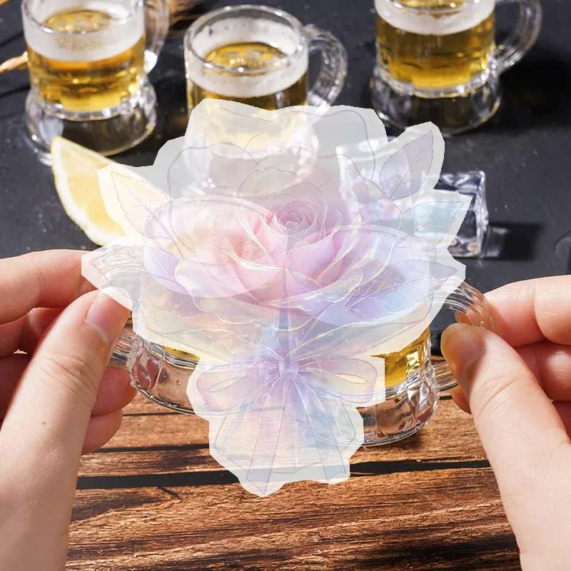 5/10PCS 30ml Beer Cup Small Handle Plastic Whisky Mini For Party Mug Glass Barware Kitchen Dining Bar Home Garden Decoration