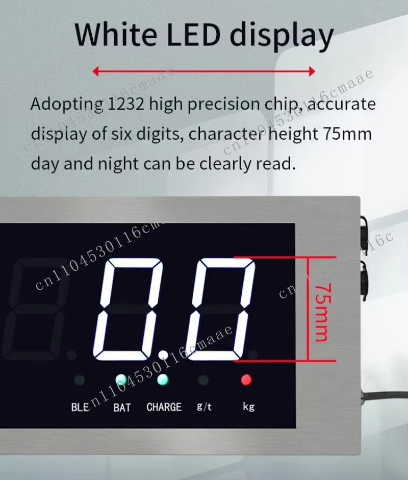 

KH-2199-F3 Индикатор взвешивания Брызгозащищенный большой шкаф Дисплей Пульт дистанционного управления Нержавеющая сталь