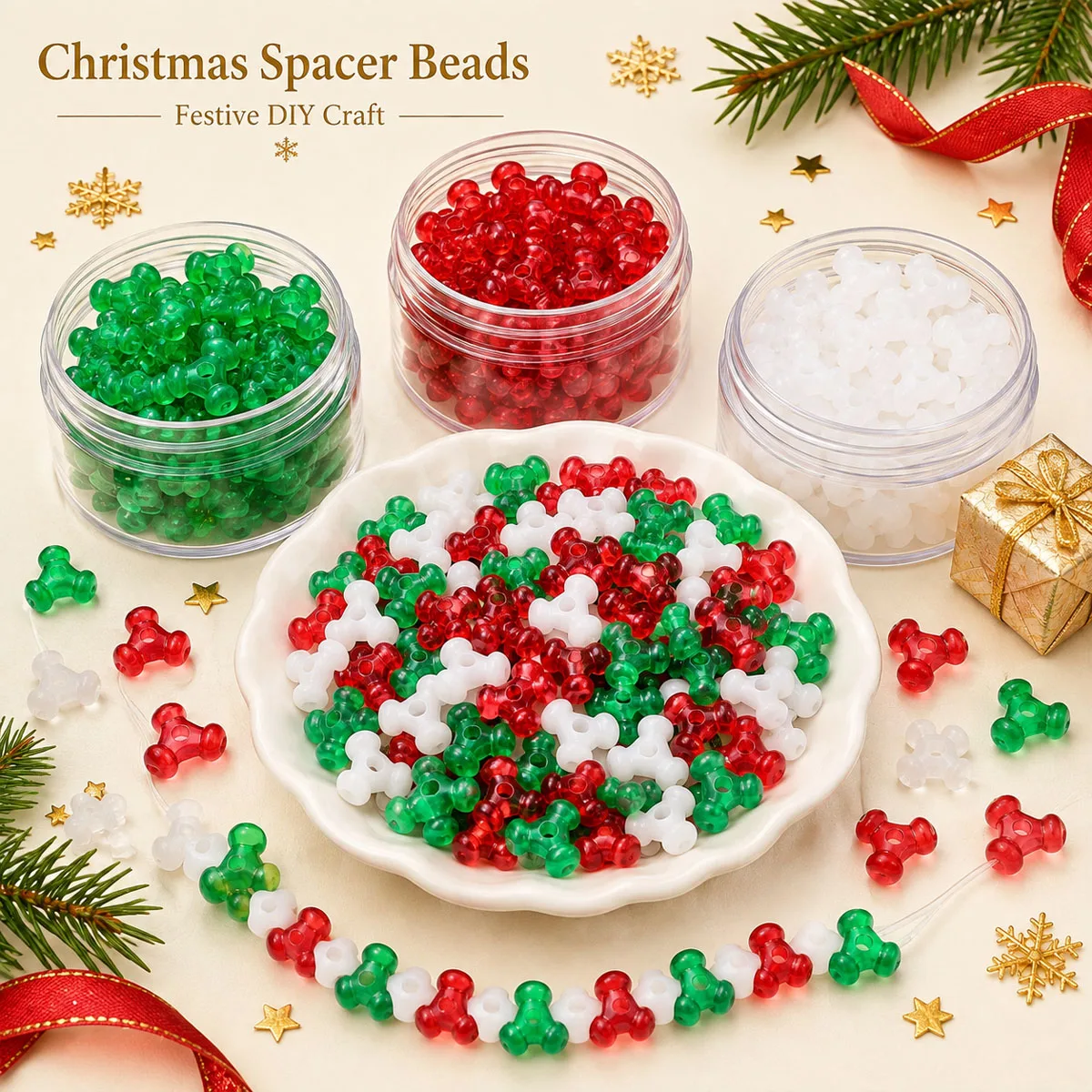 10mm 100pcs Plastic Tri beads Color Mixing Spacer Loose Beads For Jewelry Making DIY Bracelets Necklace Accessories