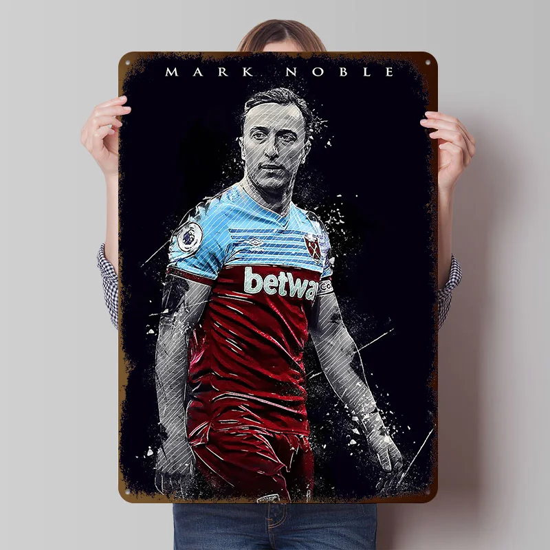 Mark Noble Metal Poster Customized Wall Art Retro Vintage Tinplate Signs for Man Cave Decoration Home Decorations House Interior