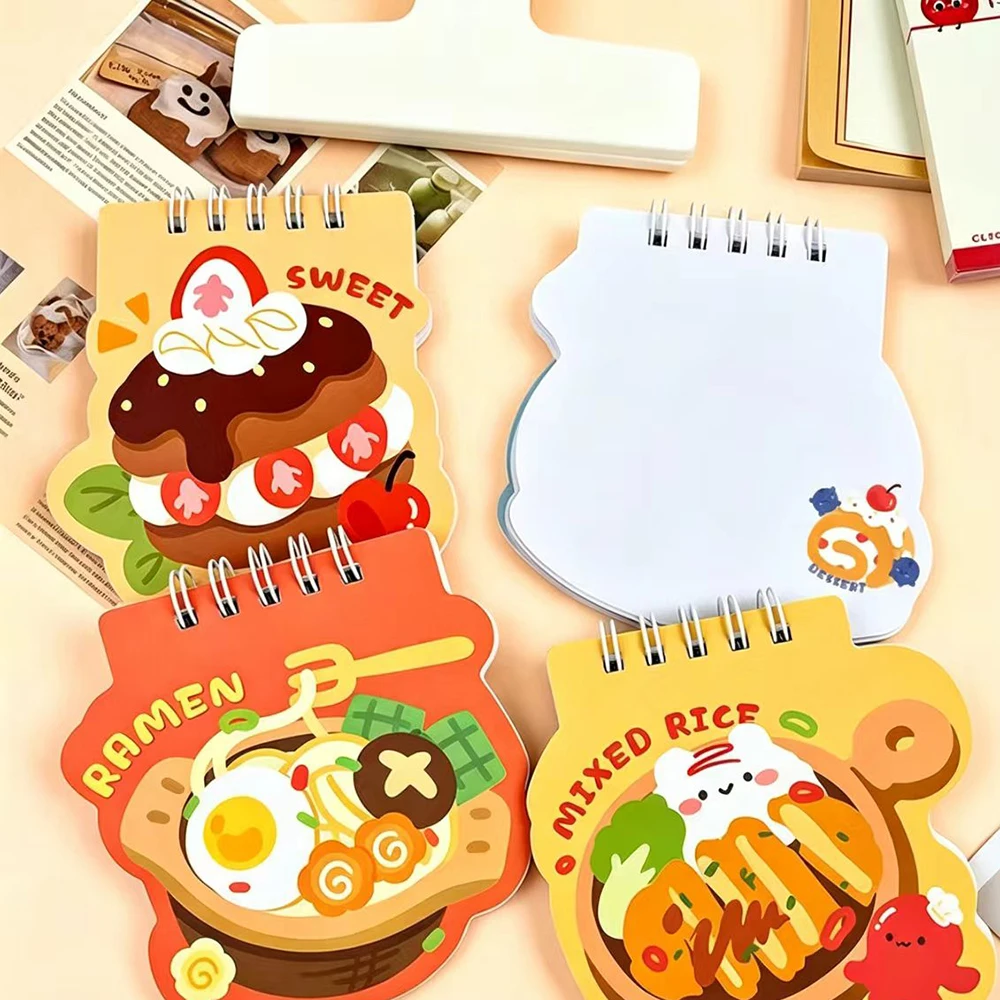 4PCS Cute animal shaped mini notebook, high-value student reward creative notebook, blank inner page scroll notebook