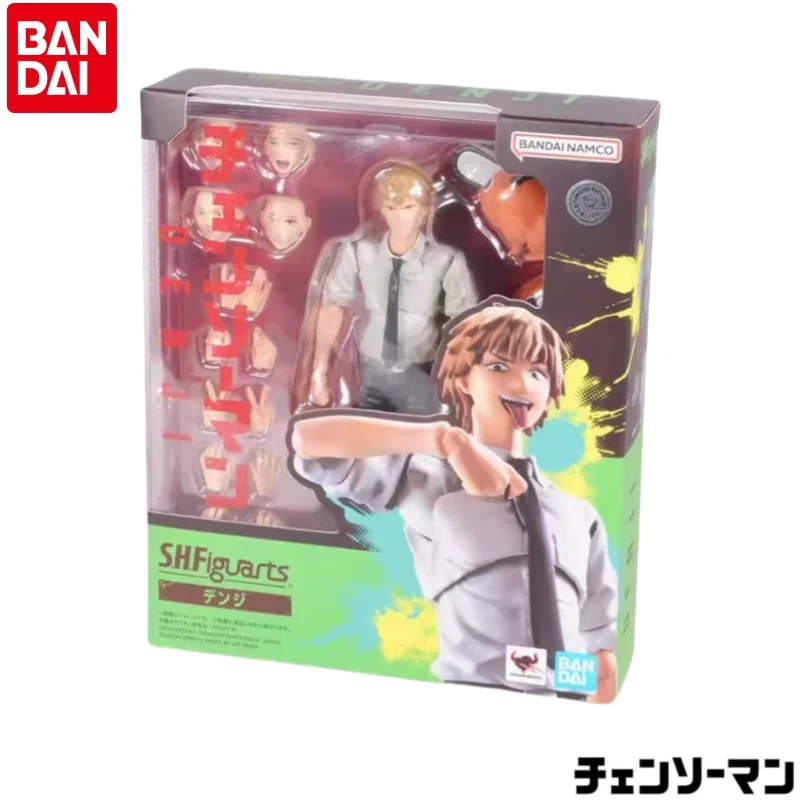 

In Stock Original Bandai Chainsaw Man 100% Genuine Denji Figurine Model Ornaments Statue Holiday Gifts Anime Merchandise Toys