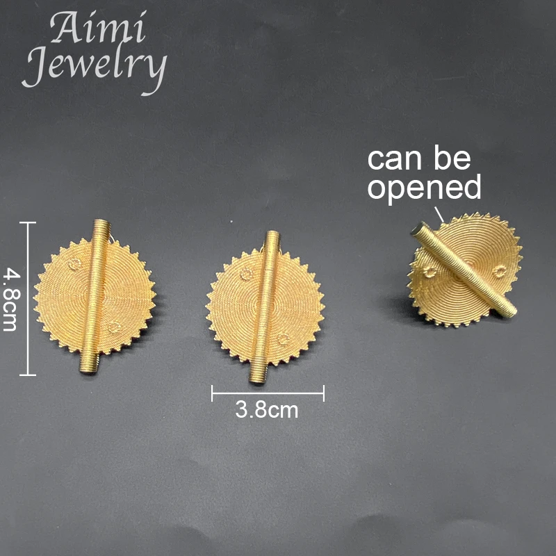 18K Gold Plated Dollar Jewelry Set Necklace Trendy Pendant Earring Rings Vintage Gold Chain Women Party Bridal Wedding Gifts