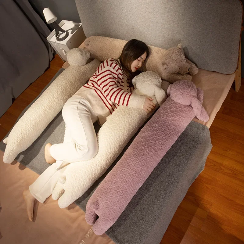 Plush Pillow Sleeping Long Pillow Female Sleeping Leg Clamp Side Pillows Bedroom Large Pillow Bedhead Cushion
