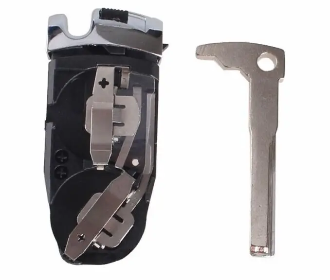 Replacement For Mercedes Key 3 Button, 2 Batteries Slot Key Fob Casing