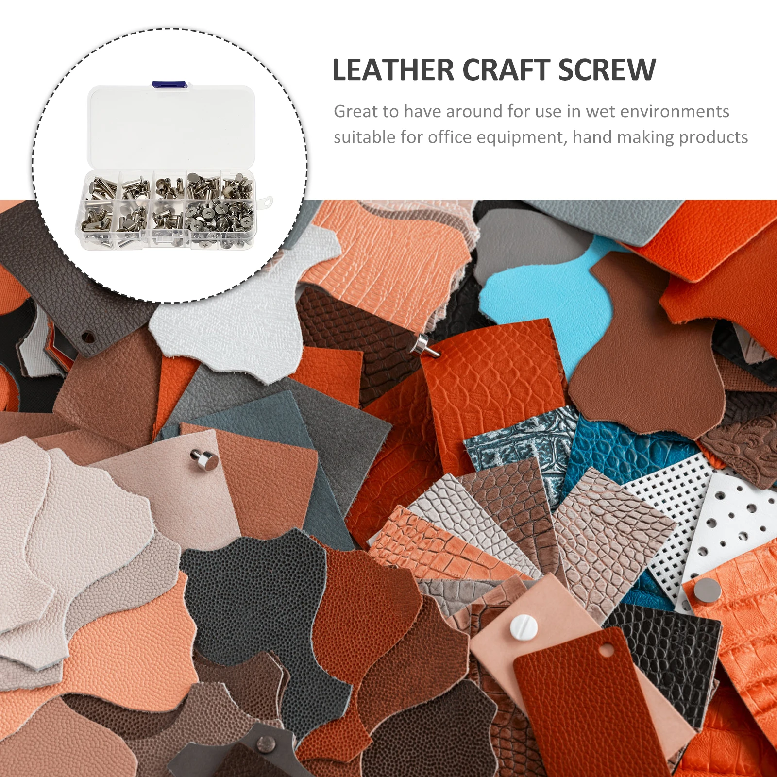 

Stainless Steel Rivets Post Binding Screws Scrapbook Account Easy to Carry Clipboard Album Locking
