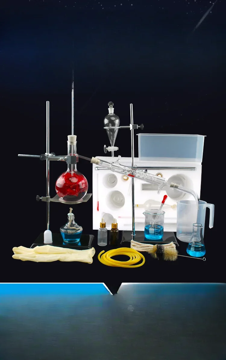 Dispositivo de destilación completo para extracción y purificación de serpentina, tubo condensador, equipo experimental químico, nuevo