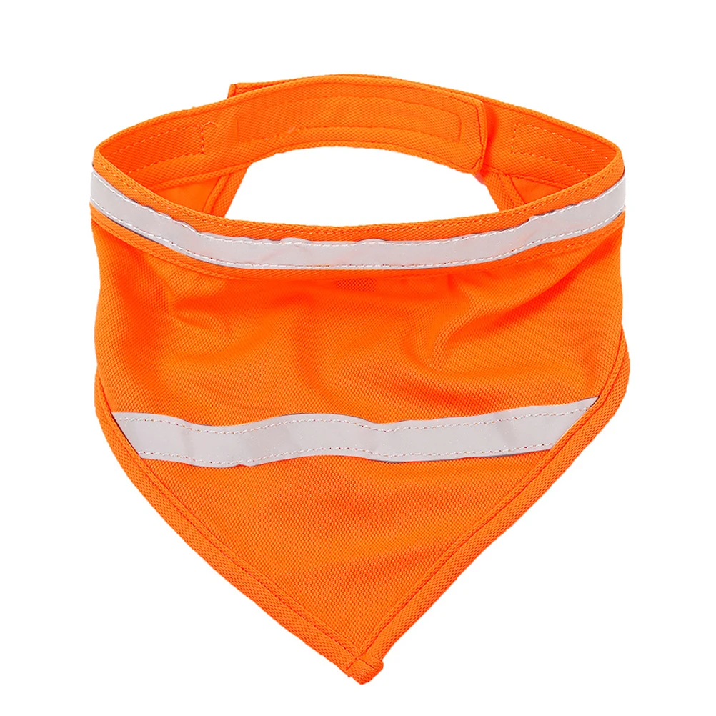 

Luminous Pet Scarf Night Walking Dog Bib Reflective Bandana Puppy Neck Scarves Outdoor Fluorescent Orange L Size Easy