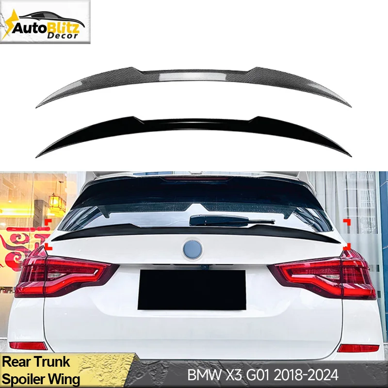 

Car Rear Roof Spoiler Splitter Wing/Tail Trunk Lip Of Car(Auto) Accessories Bodykit For BMW X3 G01 2018-2024 External Trim