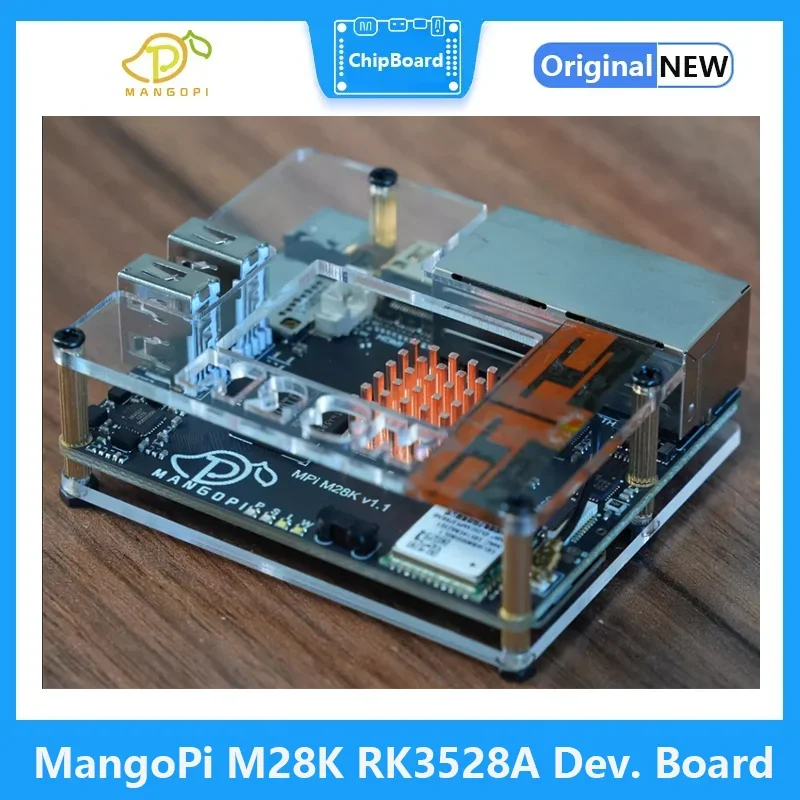 

Плата MangoPi M28K(Pro) 1 ГБ/2 ГБ/4 ГБ RK3528A Высокопроизводительная двухгигабитная маршрутизация Wi-Fi6 Корпусная коробка с краями Armbian